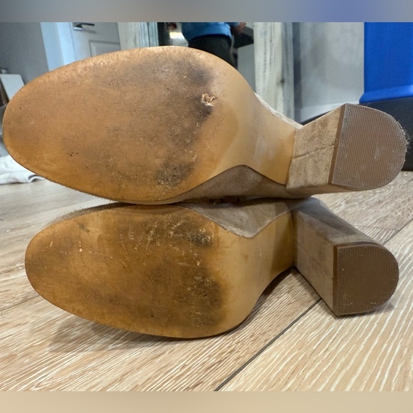 Tan Suede Over-the-Knee Boots - Picture 15 of 16